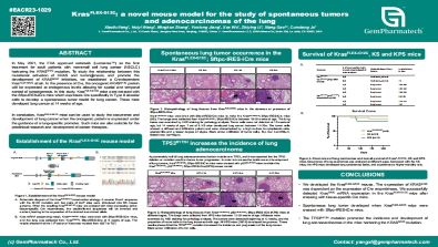 KrasFLEX-G12C: a novel mouse model for the study of spontaneous tumors and adenocarcinomas of the lung