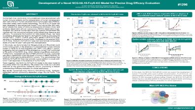 Development of a Novel NCG-hIL15-FcγR-KO Model for Precise Drug Efficacy Evaluation